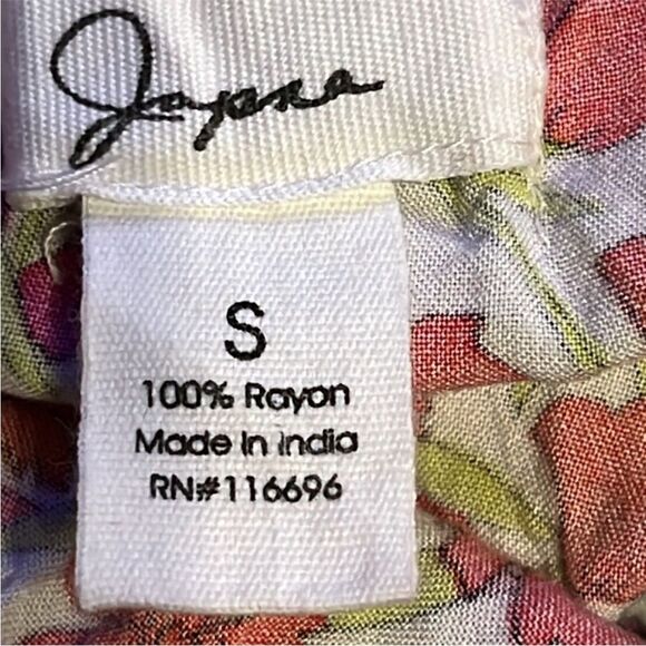 Japna Floral Bohemian Off The Shoulder Gypsy Maxi Dress With Side Slit Sz Small - Picture 7 of 7